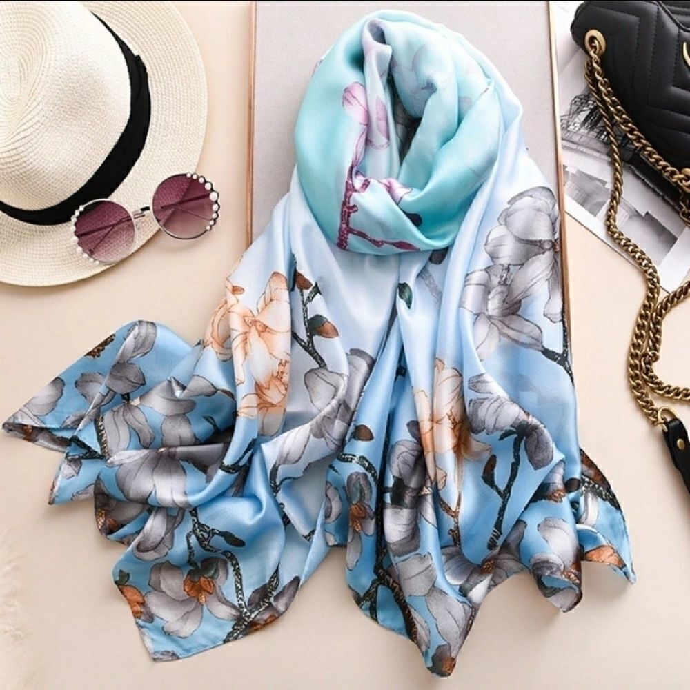 Unique silky scarf